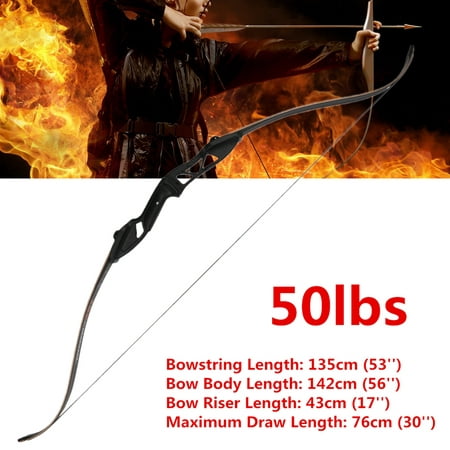 50lbs Archery Takedown Recurve Bow 56