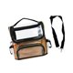 thumbnail image 5 of Bolsa de viaje para cosméticos, transparente, soporte para brochas de maquillaje, estuche de maquillaje profesional portátil de gran capacidad, estuch dorado, 5 of 9