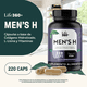 thumbnail image 2 of LIFE 360+ Men's H | 220 Cápsulas | Colágeno Hidrolizado, Vitamina B7 (Biotina), Vitamina C (Ácido Ascórbico), Estearato Magnesio, L-Lisina | Suplemento Alimenticio | 220 Cápsulas por Envase, 2 of 7