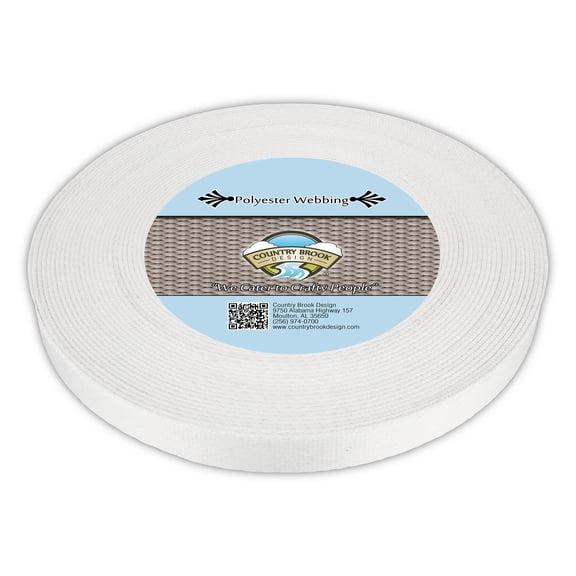Country Brook Design - 3/4 Inch Printable Heat Set Polyester Webbing
