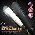 thumbnail image 3 of Revamp Progloss MoistureCare 1.25-Inch Flat Iron Hair Straightener – Steam Hair Straightener with Keratin, Argan & Coconut Oil Infused Ceramic & Ionic Floating Plates, Easy to Use with Auto-Off, 3 of 7