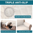 thumbnail image 4 of 100% Waterproof Sofa Covers Chair Cover Slipcover Couch Protector Triple Non-Slip Sofa Slipcover for 1 Cushion Furniture Protector for Pets, Kids,Dog (Chair 23", Ivory), 4 of 9