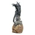 thumbnail image 3 of Ebros 9.25” Home Decor Black Dragon Garden Statue, 3 of 6