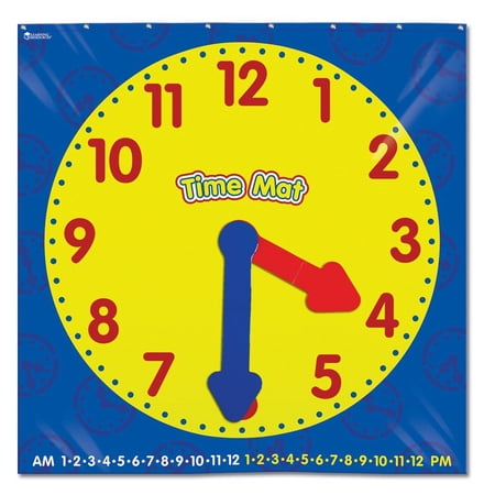 Learning Resources Time Activity Mat, Time Telling Toys for Kids, Ages 5+, LER2981