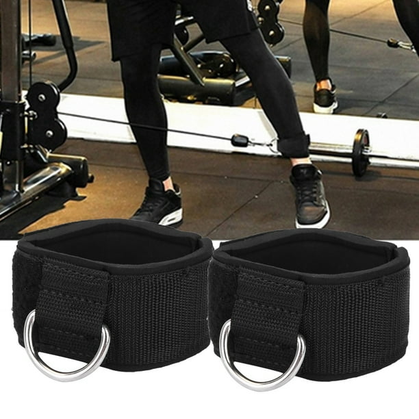 YLSHRF 1 Pair Fitness Ankle Straps DRing Ankle Cuffs for Gym Training