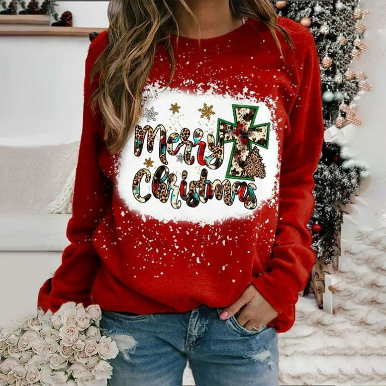 Christmas Sweatshirt Merry Mama Xmas Christmas Crewneck Pullover