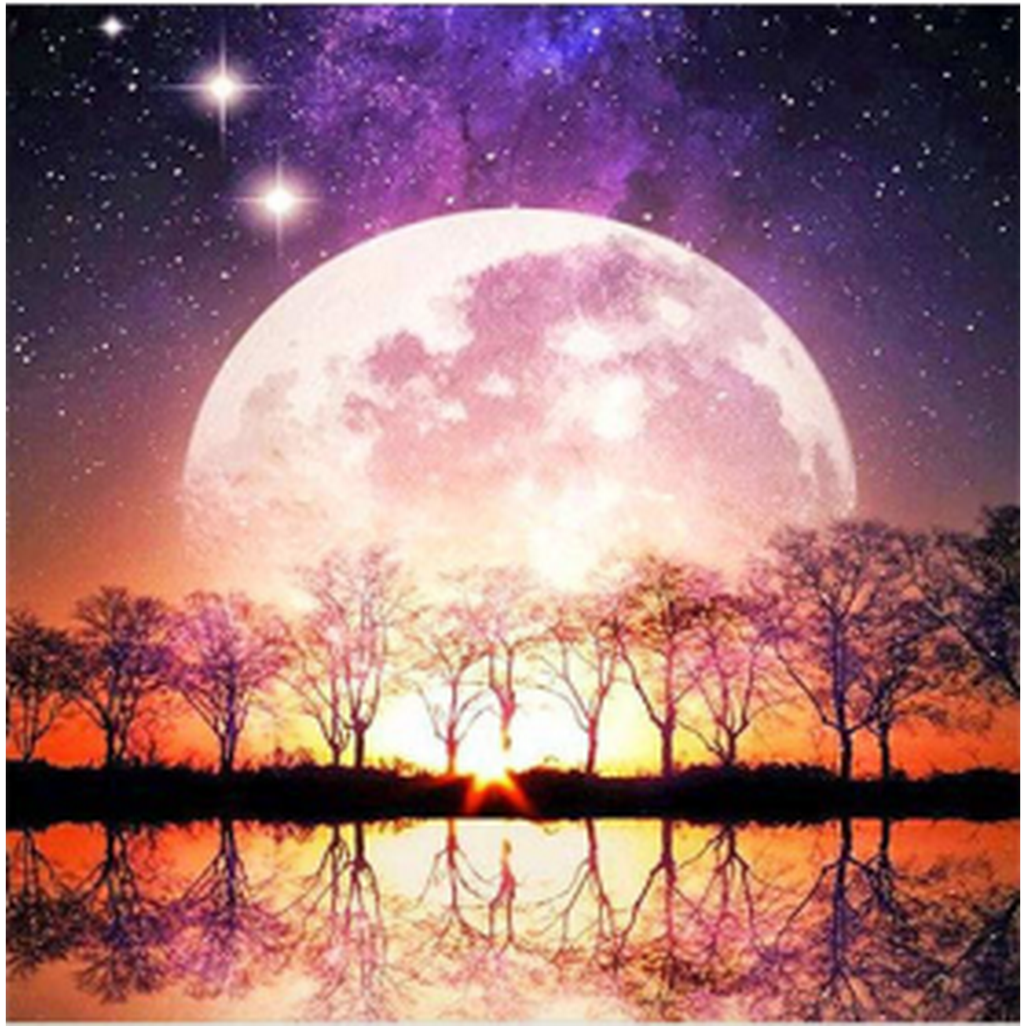 picture Moon Lake Painting Easy walmart ca