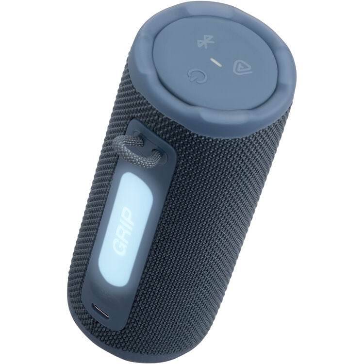 JBL Grip - Compact Bluetooth speaker with bold JBL Pro Sound and ambient light - Blue