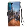 thumbnail image 6 of Dteck Case for Samsung Galaxy S22 Plus,Magnetic PU Leather Patterned Flip Kickstand Case With Wrist Strap Built-in Card Slots Cover for Galaxy S22+ 5G,Cat, 6 of 6