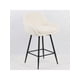 thumbnail image 1 of Set of 2 - 26-pulgada counter height bar stools con 360° swivel, forrado barstools para kitchen island, sherpa island sillas con backs y armrests para home bars y pubs, 1 of 1