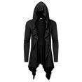 thumbnail image 1 of Unisex Halloween Hooded Cloak Costumes Party Cape Fashionable Halloween Retro Hooded Jacket Long Cardigan Pleated Shawl, 1 of 6