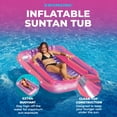 thumbnail image 2 of Open Box Swimline 9052 71" Pool Inflatable Suntan Tub Lounge (6 Pack), 2 of 8