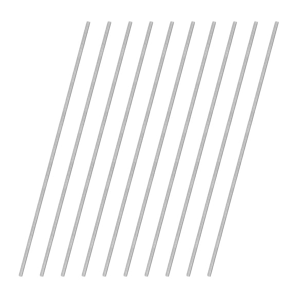 Uxcell 10-Pack Fully Threaded Rod, M3x200mm 304 Stainless Steel Right Hand Thread Bar Studs Metric Threaded Screw