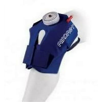 Aircast Cryo/Cuff System, Combines Focused Compression With Cold Therapy To Provide Optimal Control Of Swelling To Minimize Hemarthrosis, Edema And Pain, Complete System With Medium Knee Cuff, Blue