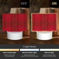 thumbnail image 3 of Haiem Vintage Burgundy Pattern Acrylic Night Light Gift with 3 Color ModesTouch-Sensitive LED Lamp Perfect Gift for Mother's Day, Birthday, or Christmas, 3 of 9