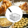 thumbnail image 6 of TISHITA Deep Fry Basket Frying Basket Mesh Basket Heavy Duty Colander Fryer Basket Food Presentation Baskets for BBQ Restaurant Party B, 6 of 8