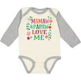 thumbnail image 3 of Inktastic Mamaw and Papaw Love Me Girls Long Sleeve Baby Bodysuit, 3 of 5