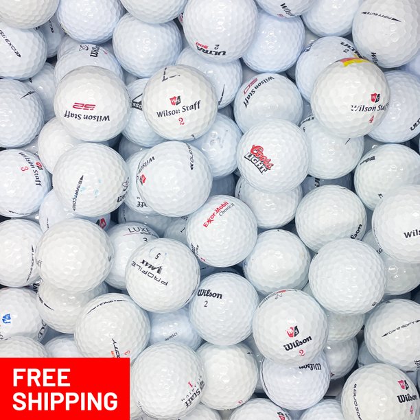 75 Wilson AAA Used Recycled Golf Balls, White, by Mulligan Golf Balls