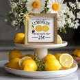 thumbnail image 3 of Lemonade Stand Decorations, Wooden Lemonade Sign, Indoor Summer Lemon Themed Kitchen Room Table Wall Shelf Tiered Tray Farmhouse Home Decor, 3 of 7