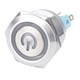 thumbnail image 4 of Interruptores de Botón de 25 Mm Interruptor Momentáneo de Azul IP67 5A 12V 1NO1NC, 4 of 6