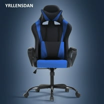 YRLLENSDAN Ergonomic Gaming Chair for Adults PC Gaming Chair Heavy Duty Gaming Chair Video Game Chair Reclining Gaming Chair Comfy Computer Chair with Headrest and Lumbar Support,Blue