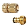 thumbnail image 3 of Garden Hose Quick Connect, 3/4 Inch Brass Female Thread Tap Connector Male Quick Shenzhuyue, 3 of 9
