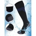 thumbnail image 5 of RANDY SUN Waterproof Men Socks, Lightweight Breathable Knee High Socks Warm Cushioned Quarter Hiking Trekking Socks 1 Pair X-Small Black-Blue, 5 of 6