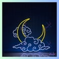 thumbnail image 2 of Shinelab Moon Neon Light, Moon Cloud Led Light, Cloud Neon Light Room Wall Art Decor 2100, 2 of 5