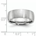 thumbnail image 6 of Cobalt Chromium Half Round Engravable Satin 8mm Band Ring Size 9.5 Jewelry for Women, 6 of 7