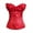 Red, variant on Corset With Straps Cosplay Masquerade Bustier Top Red 6XL