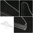 thumbnail image 3 of OULII 2Pcs Acrylic Bathtub Splashing Guards Corner Barrier with Adhesive for Bathroom, 3 of 8