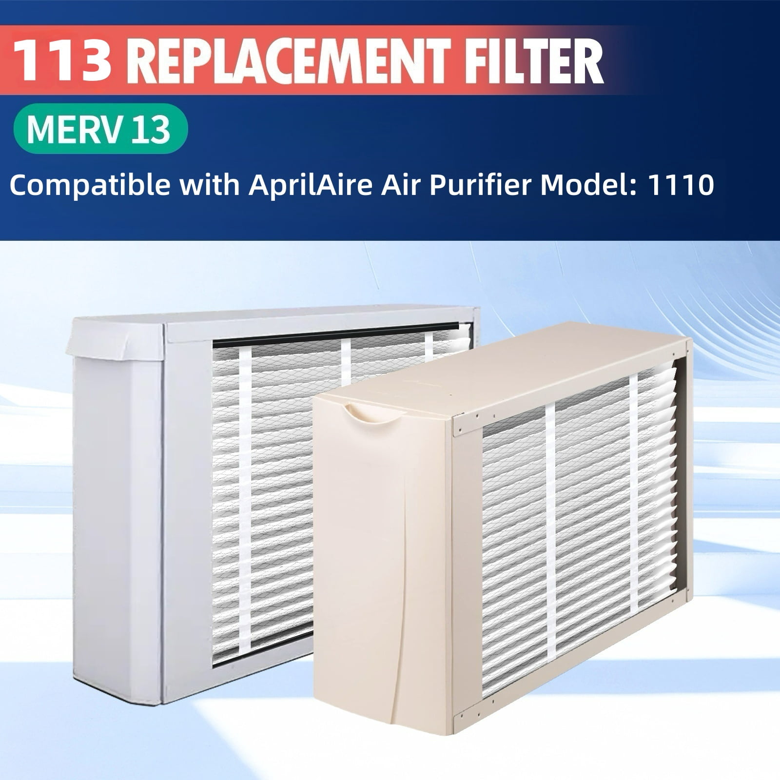 2 Pack 113 Replacement Filter,MERV 13 16x20x4,Compatible with AprilAire Whole House Air Purifiers 1110
