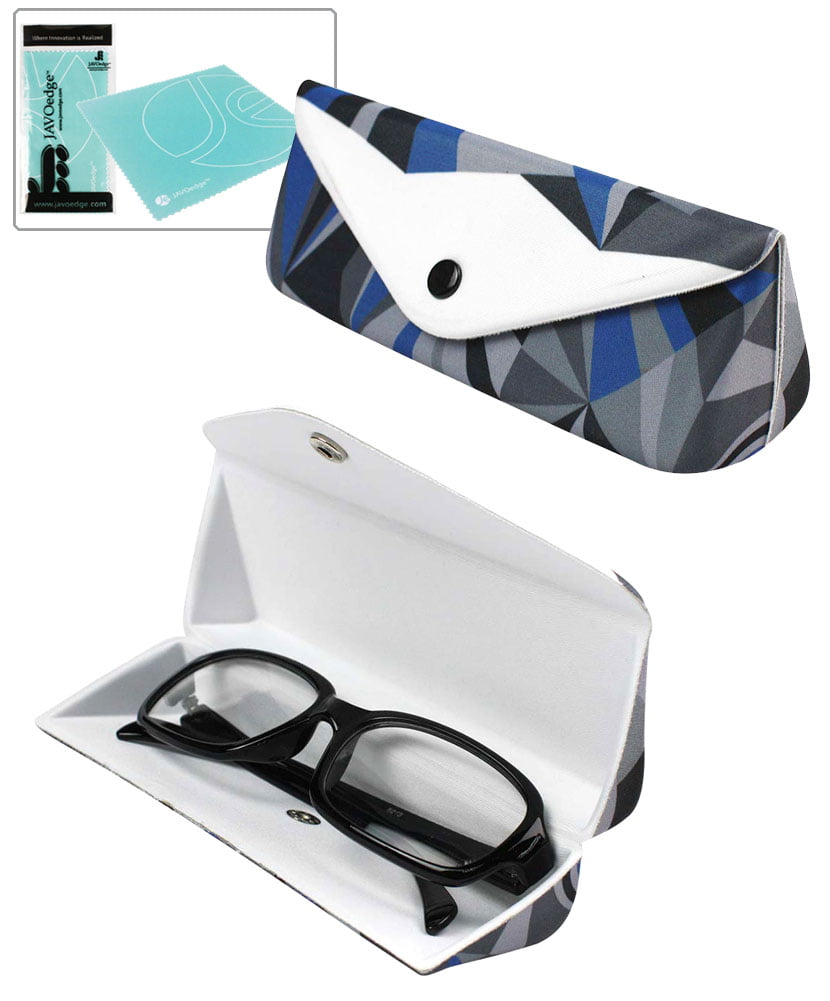 Magnetic Triangle Foldable Eyeglasses Case Box Printed Sunglasses Container