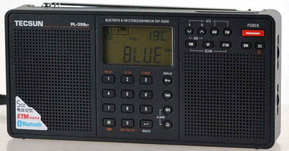 Tecsun PL398BT DSP Digital AM/FM/LW Shortwave Radio with Dual Speakers & Bluetooth