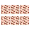 thumbnail image 2 of Lsque Dachshunds dogs pulls a hearts Pattern 4" Drink Coasters Set of 6, Leather Absorbent Coasters, Table Coaster Set Decorative Coffee Cup Coasters Housewarming Gift,Square, 2 of 7