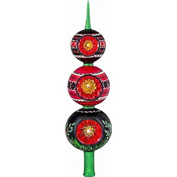 Lvov Pysanky Ram Finial Polish Glass Christmas Tree Topper