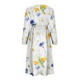 thumbnail image 5 of Otoño e invierno de mujer casual cuello redondo manga larga plegable sólido con vestidos de bolsillo Fridja yut2272, 5 of 5