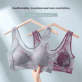 thumbnail image 2 of Comfortable Seamless Wireless Lace Bra For Middle-Aged Women Backless Vest Style Large Chest, 2 of 6