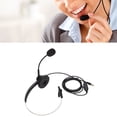 thumbnail image 4 of Business Headset, Adjustable Volume Single Ear Customer Service Headphone Lightweight 3.5mm With Mic For Home, 4 of 8