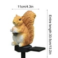 thumbnail image 2 of Holloyiver Solar Garden Lights, Cute Squirrel Statues Waterproof Outdoor Decorations, Resin Animal Ornaments Gifts for Mom's Yard Lawn Pathway Flower Fence Art (Squirrel), 2 of 6
