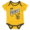 thumbnail image 3 of Infant & Newborn Outerstuff San Diego Padres All Day Play Three-Piece Bodysuit Set, 3 of 4