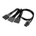 thumbnail image 1 of Adaptador de cable de alimentación Uxcell de 6 pines a 3 S-A-T-A 1 pieza, 1 of 5