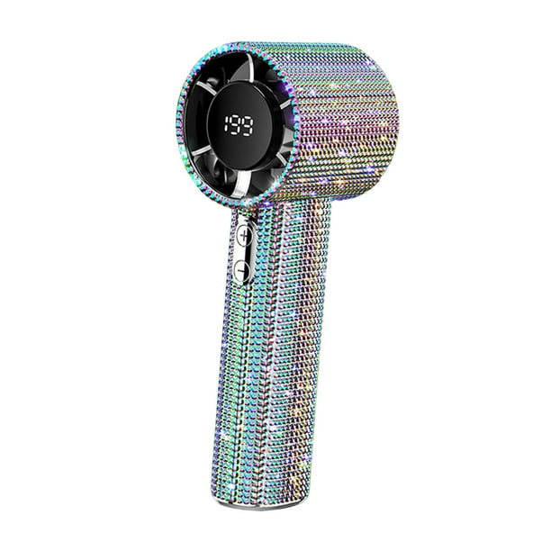 Ventilador portátil con pantalla digital, versátil, elegante, 199 velocidades, para acampar, De colores