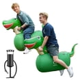 thumbnail image 1 of Juguetes hinchables con forma de dinosaurio QPAU con bomba manual, 100 kg, 1 of 7