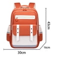 thumbnail image 4 of CUZIBR Backpack For Boys Middle High Students Lightweight Large Capacity Double Shoulder Multi Compartment Color Block Daypack Fashionable Back To School Book Bag, 4 of 4