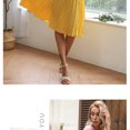 thumbnail image 4 of EASYBRA Women Polka Dot Midi Dress Short Sleeve A Line Casual Elegant Summer Dress, 4 of 6