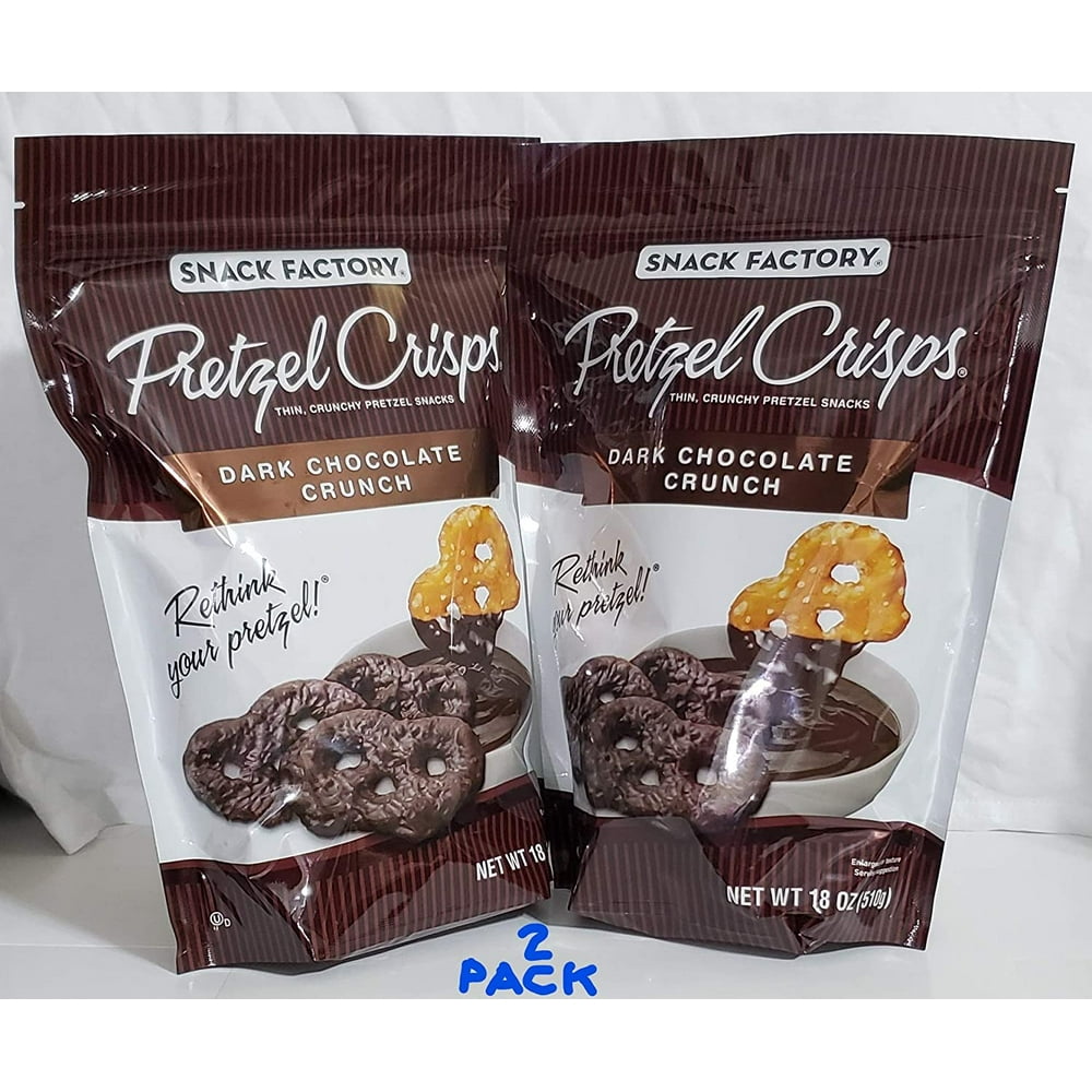 dark chocolate pretzel crisps
