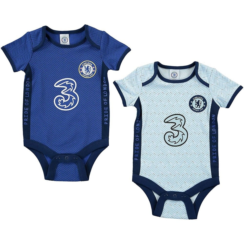 Chelsea FC Baby Clothes Sleepsuit Bodysuit Playsuit Boys Girls Pyjama 