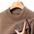 thumbnail image 4 of Suéter de punto de cuello redondo bordado de moda para hombre de marca de alta gama Otoño Invierno Retro casual prendas de punto espesar 2024 ropa para hombres, 4 of 4