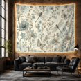 thumbnail image 6 of Dragonflies and Butterflies Among Blue Flowers Serene Watercolor for Nature Lovers Botanical Garden Wall Art Housewarming Gift Tapestry Wall Hanging for Bedroom and Living Room, 6 of 7